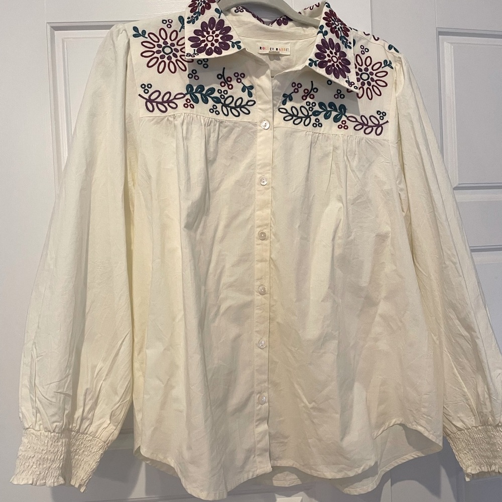 Roller Rabbit embroidered top